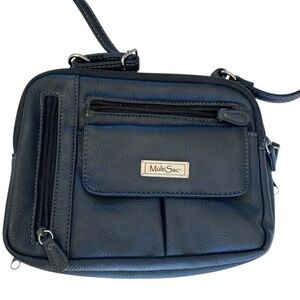 MultiSac Zippy Triple Compartment Crossbody Bag vegan leather organized purse